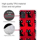 For Samsung Galaxy A21s Shockproof Painted Transparent TPU Protective Case(Black Cats) - 2