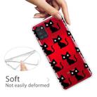 For Samsung Galaxy A21s Shockproof Painted Transparent TPU Protective Case(Black Cats) - 3
