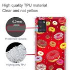 For Samsung Galaxy A21s Shockproof Painted Transparent TPU Protective Case(Donuts) - 2