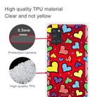 For Samsung Galaxy A21s Shockproof Painted Transparent TPU Protective Case(Hearts) - 2