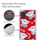 For Samsung Galaxy A21s Shockproof Painted Transparent TPU Protective Case(Koala) - 2