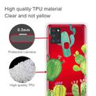 For Samsung Galaxy A21s Shockproof Painted Transparent TPU Protective Case(Cactus) - 2