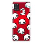 For Samsung Galaxy A21s Shockproof Painted Transparent TPU Protective Case(Emoji Bear) - 1