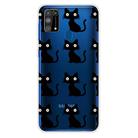 For Samsung Galaxy M31 Shockproof Painted Transparent TPU Protective Case(Black Cats) - 1