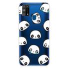 For Samsung Galaxy M31 Shockproof Painted Transparent TPU Protective Case(Emoji Bear) - 1