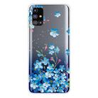 For Samsung Galaxy M31s Shockproof Painted Transparent TPU Protective Case(Star Flower) - 1