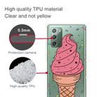 For Samsung Galaxy Note20 Shockproof Painted Transparent TPU Protective Case(Ice Cream) - 1