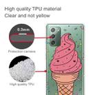 For Samsung Galaxy Note20 Shockproof Painted Transparent TPU Protective Case(Ice Cream) - 1