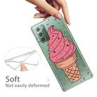 For Samsung Galaxy Note20 Shockproof Painted Transparent TPU Protective Case(Ice Cream) - 2