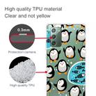 For Samsung Galaxy Note20 Shockproof Painted Transparent TPU Protective Case(Penguin) - 2