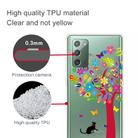 For Samsung Galaxy Note20 Shockproof Painted Transparent TPU Protective Case(Tree Cat) - 2