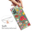 For Samsung Galaxy Note20 Shockproof Painted Transparent TPU Protective Case(Donuts) - 2