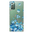 For Samsung Galaxy Note20 Shockproof Painted Transparent TPU Protective Case(Star Flower) - 1