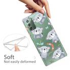 For Samsung Galaxy Note20 Shockproof Painted Transparent TPU Protective Case(Koala) - 3