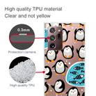 For Samsung Galaxy Note20 Ultra Shockproof Painted Transparent TPU Protective Case(Penguin) - 2