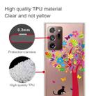 For Samsung Galaxy Note20 Ultra Shockproof Painted Transparent TPU Protective Case(Tree Cat) - 2