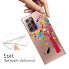 For Samsung Galaxy Note20 Ultra Shockproof Painted Transparent TPU Protective Case(Tree Cat) - 3