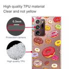 For Samsung Galaxy Note20 Ultra Shockproof Painted Transparent TPU Protective Case(Donuts) - 2