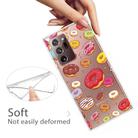 For Samsung Galaxy Note20 Ultra Shockproof Painted Transparent TPU Protective Case(Donuts) - 3