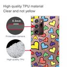 For Samsung Galaxy Note20 Ultra Shockproof Painted Transparent TPU Protective Case(Hearts) - 2