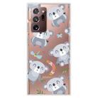 For Samsung Galaxy Note20 Ultra Shockproof Painted Transparent TPU Protective Case(Koala) - 1