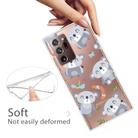 For Samsung Galaxy Note20 Ultra Shockproof Painted Transparent TPU Protective Case(Koala) - 3
