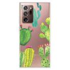 For Samsung Galaxy Note20 Ultra Shockproof Painted Transparent TPU Protective Case(Cactus) - 1