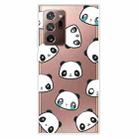 For Samsung Galaxy Note20 Ultra Shockproof Painted Transparent TPU Protective Case(Emoji Bear) - 1