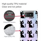 For Asus Zenfone 7 ZS670KS Shockproof Painted Transparent TPU Protective Case(Black Cats) - 2