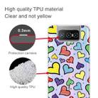 For Asus Zenfone 7 ZS670KS Shockproof Painted Transparent TPU Protective Case(Hearts) - 2