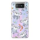 For Asus Zenfone 7 ZS670KS Shockproof Painted Transparent TPU Protective Case(Koala) - 1