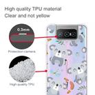 For Asus Zenfone 7 ZS670KS Shockproof Painted Transparent TPU Protective Case(Koala) - 1