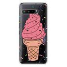 For Asus ROG Phone 3 ZS661KS Shockproof Painted Transparent TPU Protective Case(Ice Cream) - 1