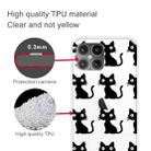 For iPhone 12 mini Shockproof Painted Transparent TPU Protective Case(Black Cats) - 2