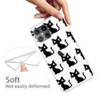 For iPhone 12 mini Shockproof Painted Transparent TPU Protective Case(Black Cats) - 3
