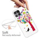 For iPhone 12 mini Shockproof Painted Transparent TPU Protective Case(Tree Cat) - 3