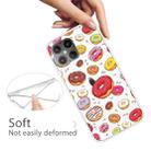 For iPhone 12 mini Shockproof Painted Transparent TPU Protective Case(Donuts) - 3