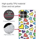 For iPhone 12 mini Shockproof Painted Transparent TPU Protective Case(Hearts) - 2