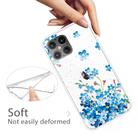 For iPhone 12 mini Shockproof Painted Transparent TPU Protective Case(Star Flower) - 3