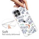 For iPhone 12 mini Shockproof Painted Transparent TPU Protective Case(Koala) - 3