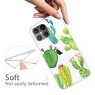 For iPhone 12 mini Shockproof Painted Transparent TPU Protective Case(Cactus) - 3