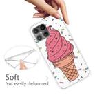 For iPhone 12 Pro Max Shockproof Painted Transparent TPU Protective Case(Ice Cream) - 3