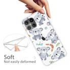 For iPhone 12 Pro Max Shockproof Painted Transparent TPU Protective Case(Koala) - 3