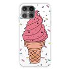 For iPhone 12 / 12 Pro Shockproof Painted Transparent TPU Protective Case(Ice Cream) - 1