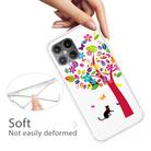 For iPhone 12 / 12 Pro Shockproof Painted Transparent TPU Protective Case(Tree Cat) - 3