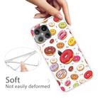 For iPhone 12 / 12 Pro Shockproof Painted Transparent TPU Protective Case(Donuts) - 3