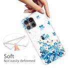 For iPhone 12 / 12 Pro Shockproof Painted Transparent TPU Protective Case(Star Flower) - 3