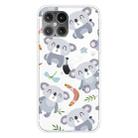 For iPhone 12 / 12 Pro Shockproof Painted Transparent TPU Protective Case(Koala) - 1