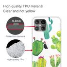 For iPhone 12 / 12 Pro Shockproof Painted Transparent TPU Protective Case(Cactus) - 2