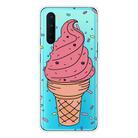 For OnePlus Nord Shockproof Painted Transparent TPU Protective Case(Ice Cream) - 1